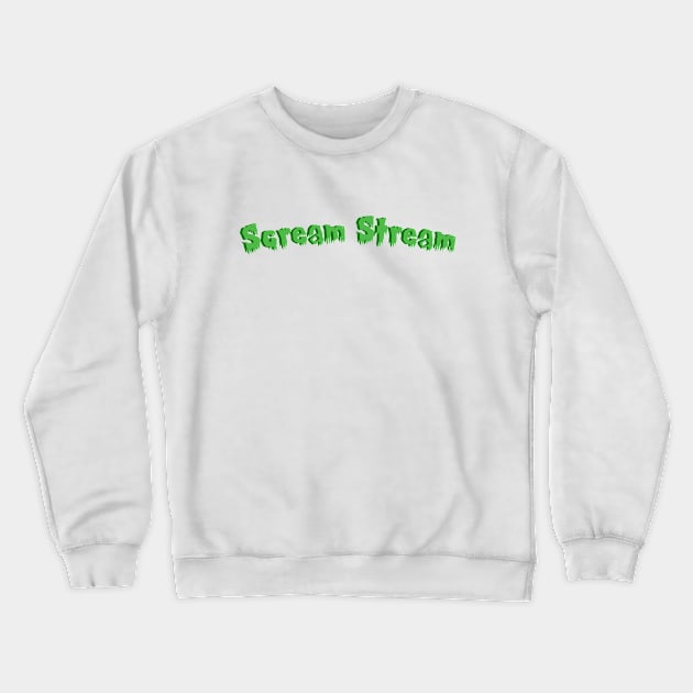 Scream Stream Text Logo Crewneck Sweatshirt by Scream Stream 